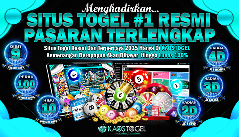 KAOSTOGEL: Situs Toto Macau 4D Hadiah Terbesar dan Daftar Bandar Togel Online Terpercaya